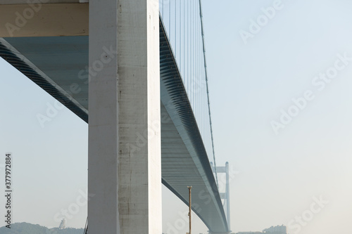 golden gate bridge day time shot in china