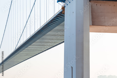 golden gate bridge day time shot in china