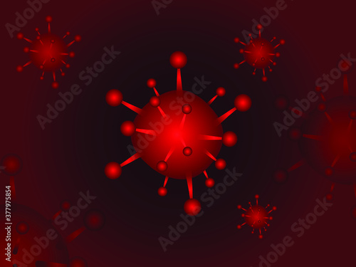 virus red color