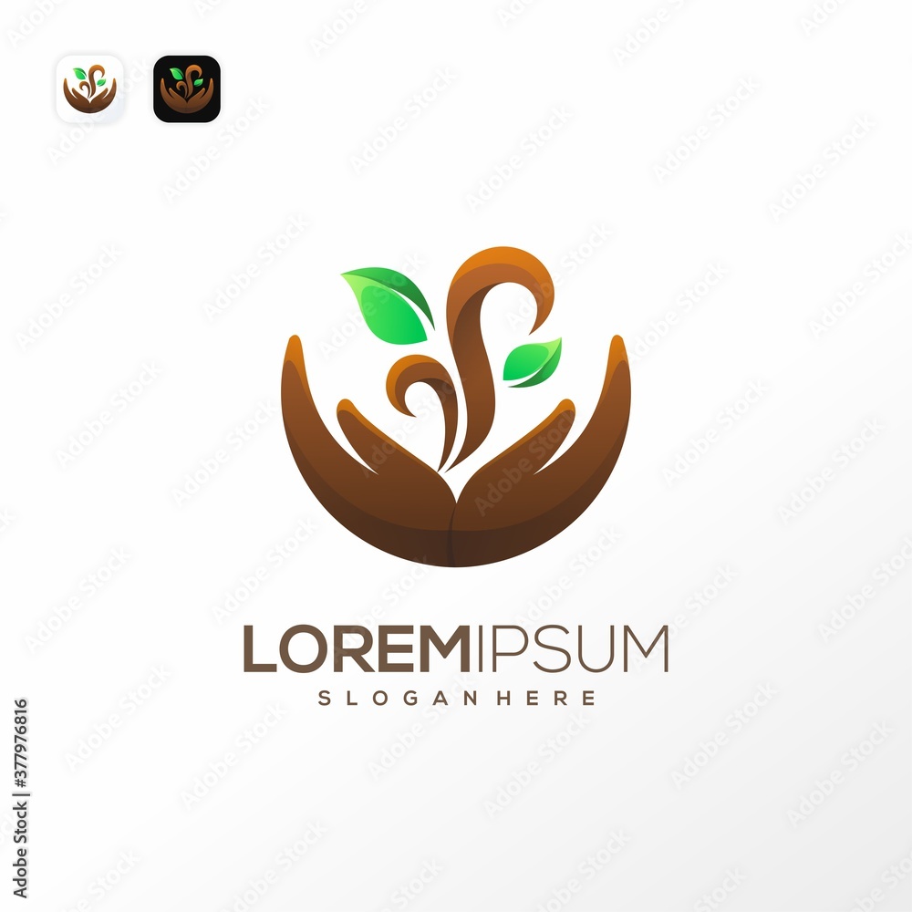 Obraz premium soil logo template ready to use