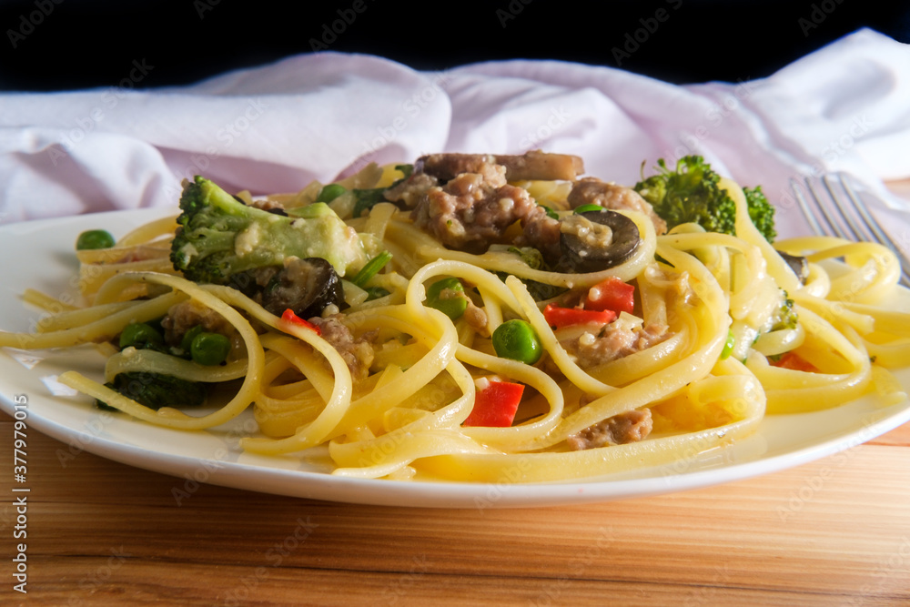 Loaded Italian Fettuccine Alfredo Loaded Italian Fettuccine Alfredo