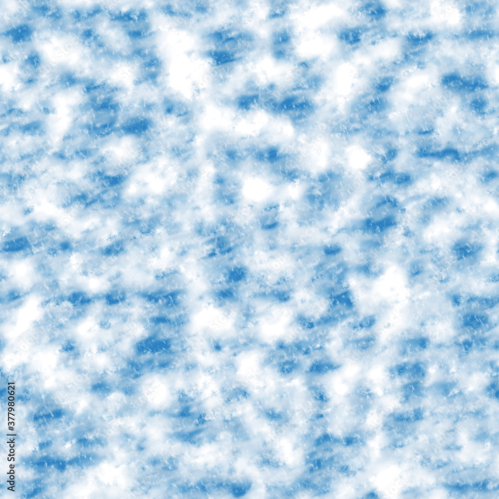 seamless cloud texture on blue background