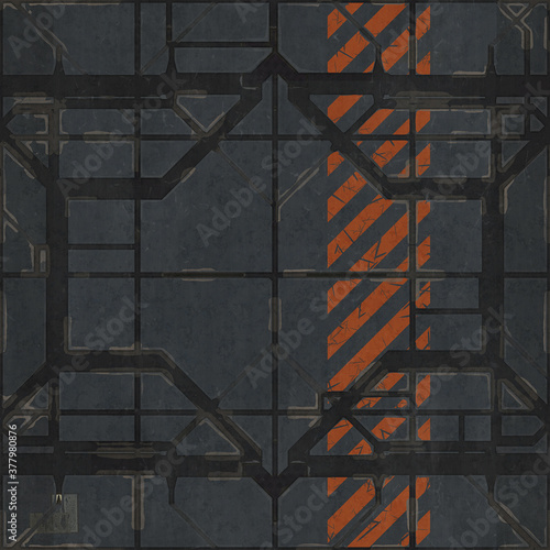 seamless space ship panels texture