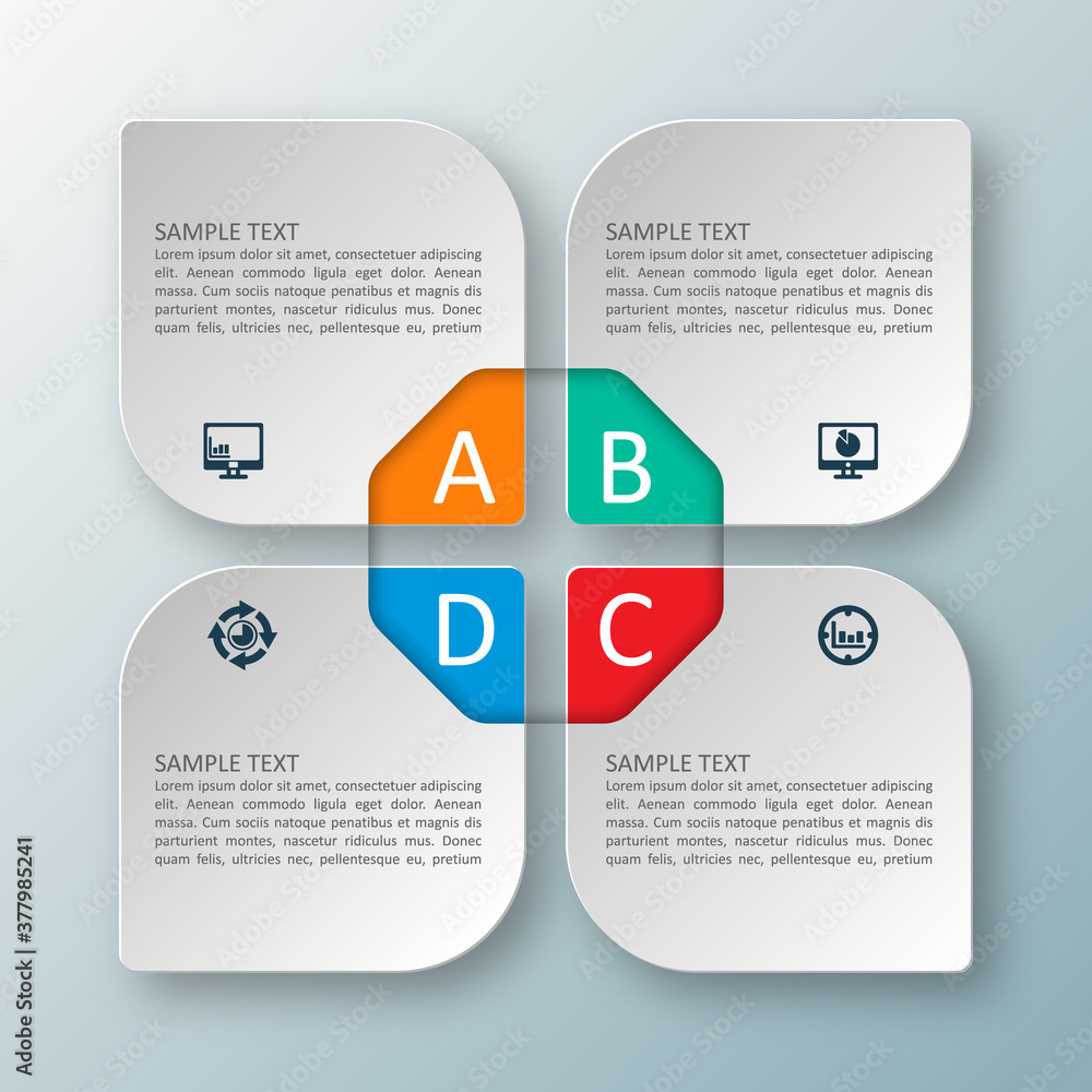 Abstract 3D Paper Infographics. Business template .Vector illustration Abstract 3D Paper Infographics. Business template .Vector illustration