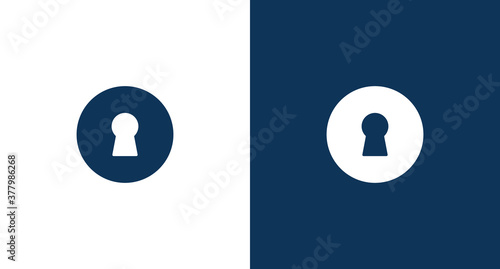 Keyhole icon for web and mobile