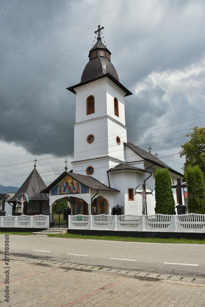 Orthodox church in   Bistrita Bargaului, 2020, Bistrita, Romania