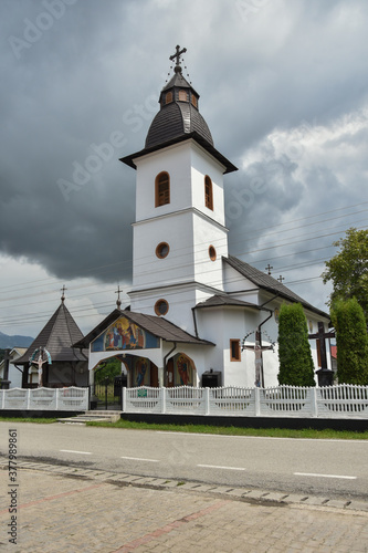 Orthodox church in Bistrita Bargaului, 2020, Bistrita, Romania