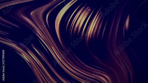 Abstract brown background with waves luxury. 3d illustration, 3d rendering.