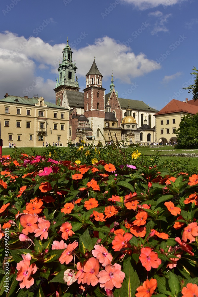 Wawel Zamek Królewski na Wawelu w Krakowie, obiekt wpisany na listę UNESCO - obrazy, fototapety, plakaty 