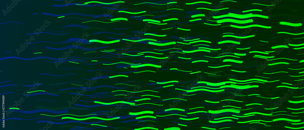 Wavy drawn green stripes background Wavy drawn green stripes background