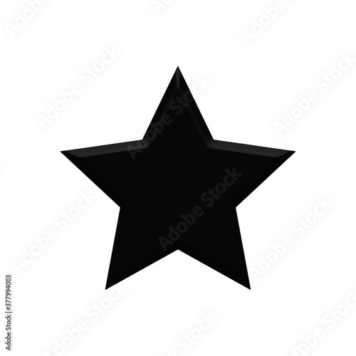 Colorful star isolated on white background