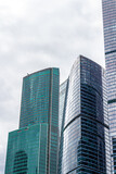 Modern skyscrapers in the business center of Moscow-city