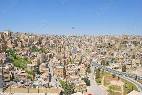 Cityscape of the capital of Jordan photo