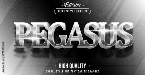 Editable text style effect - Pegasus theme style.