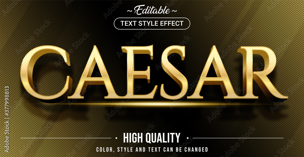 Editable text style effect - Caesar theme style. - obrazy, fototapety, plakaty 