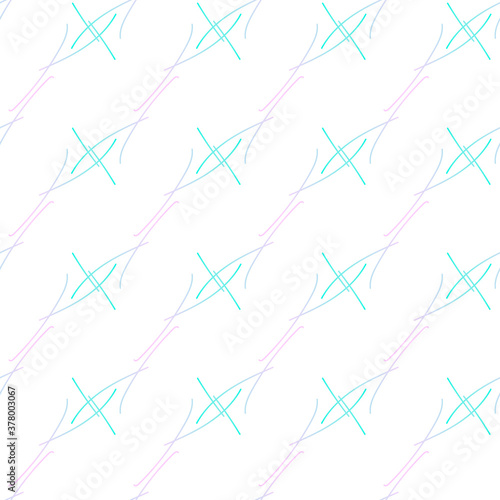 Fototapeta Naklejka Na Ścianę i Meble -  vector drawing consisting of thin linear elements. patterns, lattices, straight and rounded intersecting lines.