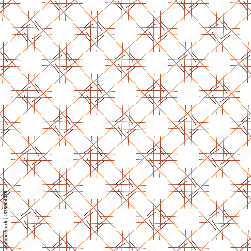 Naklejka premium vector drawing consisting of thin linear elements. patterns, lattices, straight and rounded intersecting lines.