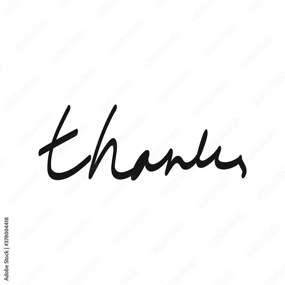 THANK YOU hand lettering, vector illustration. Hand drawn lettering card background. Hand drawn lettering element for your design. THANK YOU hand lettering, vector illustration. Hand drawn lettering card background. Hand drawn lettering element for your design.