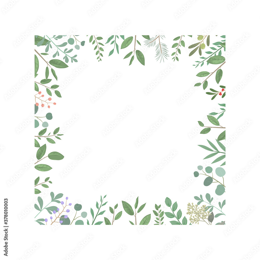 葉 植物 新緑 緑 四角 フレーム 葉 植物 新緑 緑 四角 フレーム