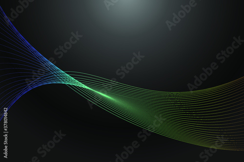 abstract background with wave