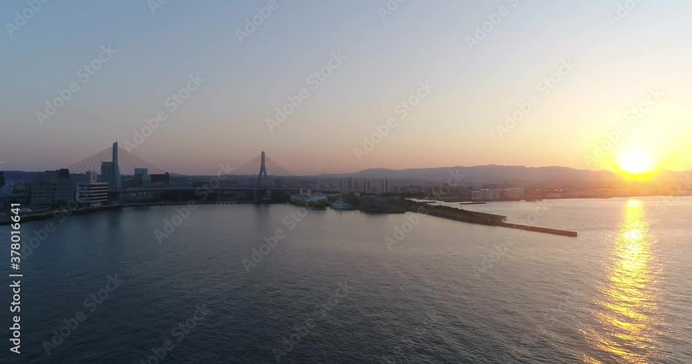 《青森県》夏の青森港の夕暮れ 《青森県》夏の青森港の夕暮れ