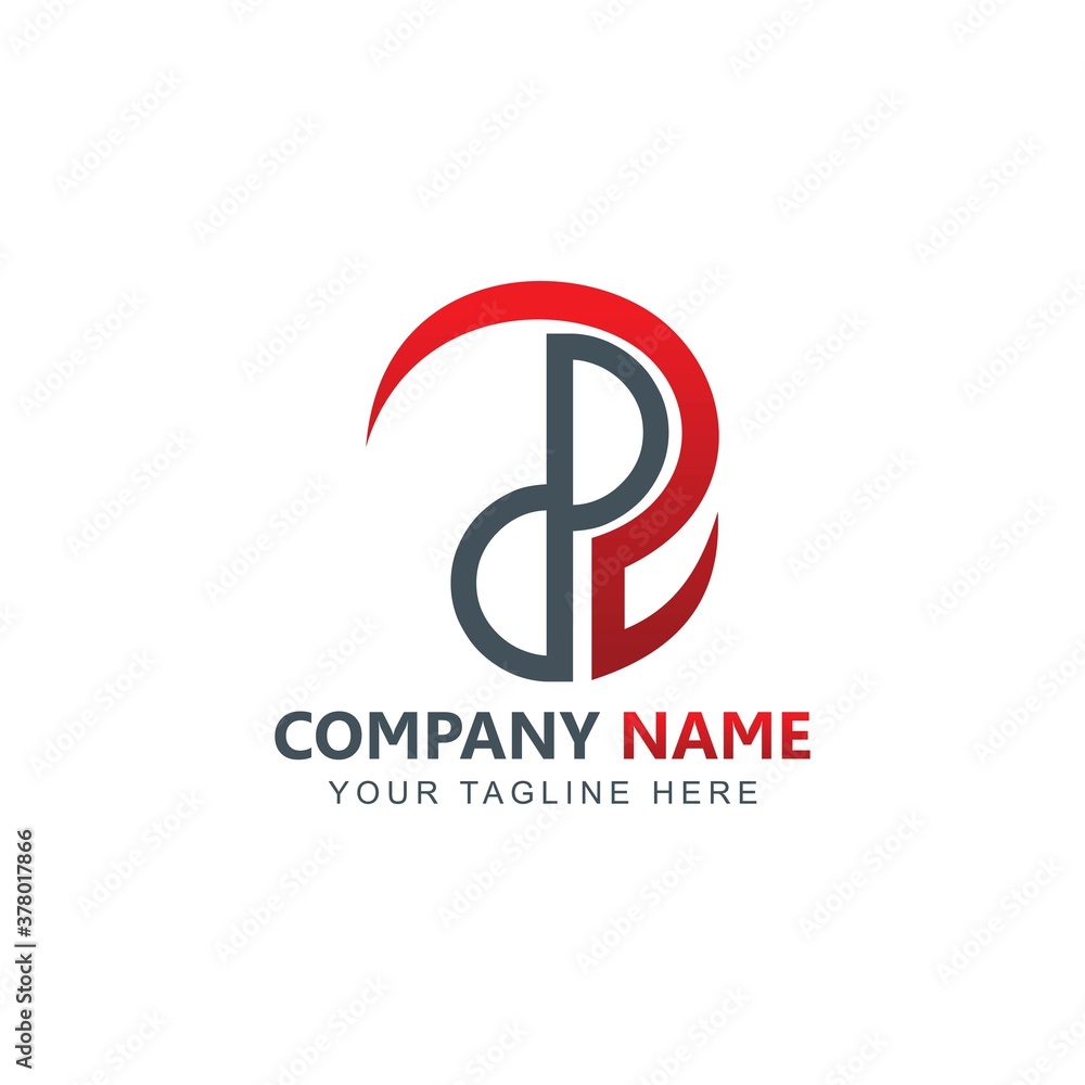 Initial DP Logo Design inspiration vector Initial DP Logo Design inspiration vector