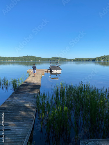 boat on the lake