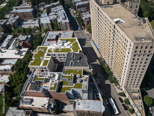 Valokuvatapetti view of green roofs in Chicago, Illinois