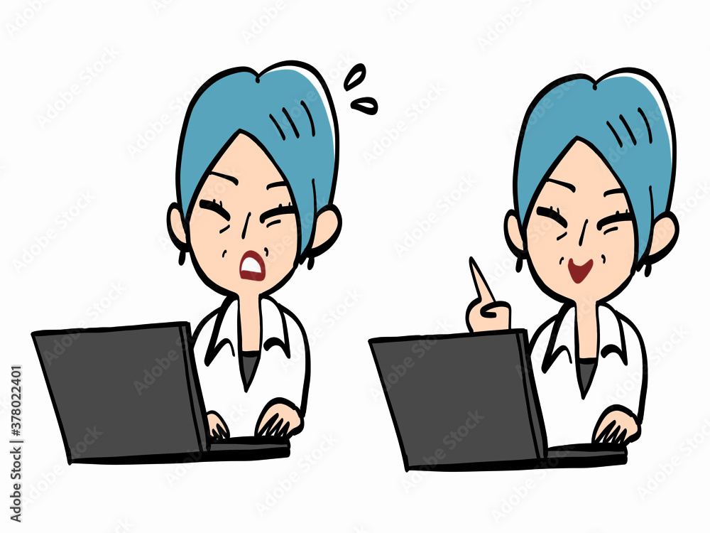 Senior woman working on a computer Senior woman working on a computer