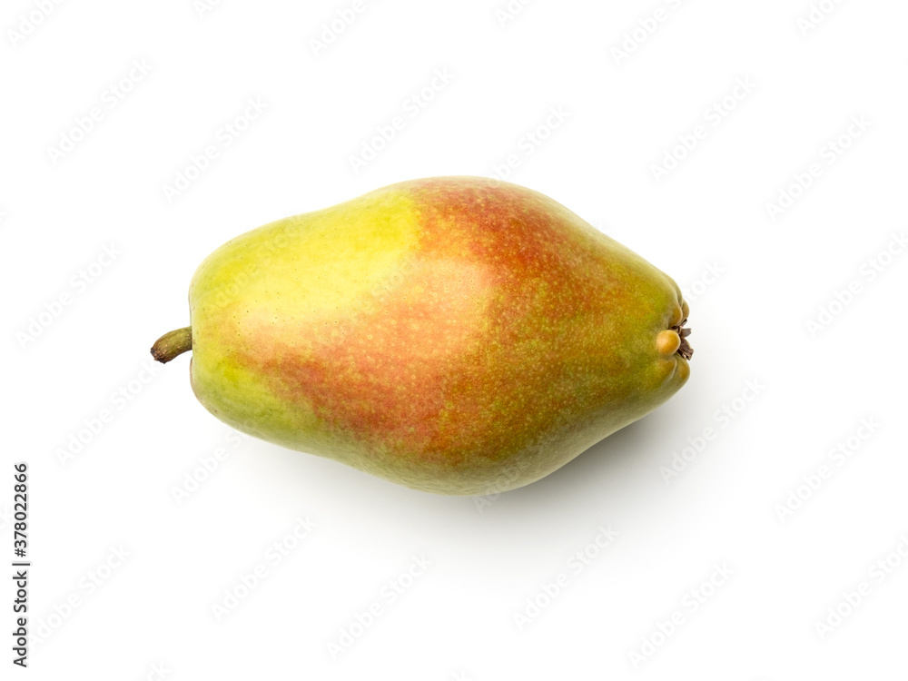 Pear isolated on white background. Directly above Pear isolated on white background. Directly above