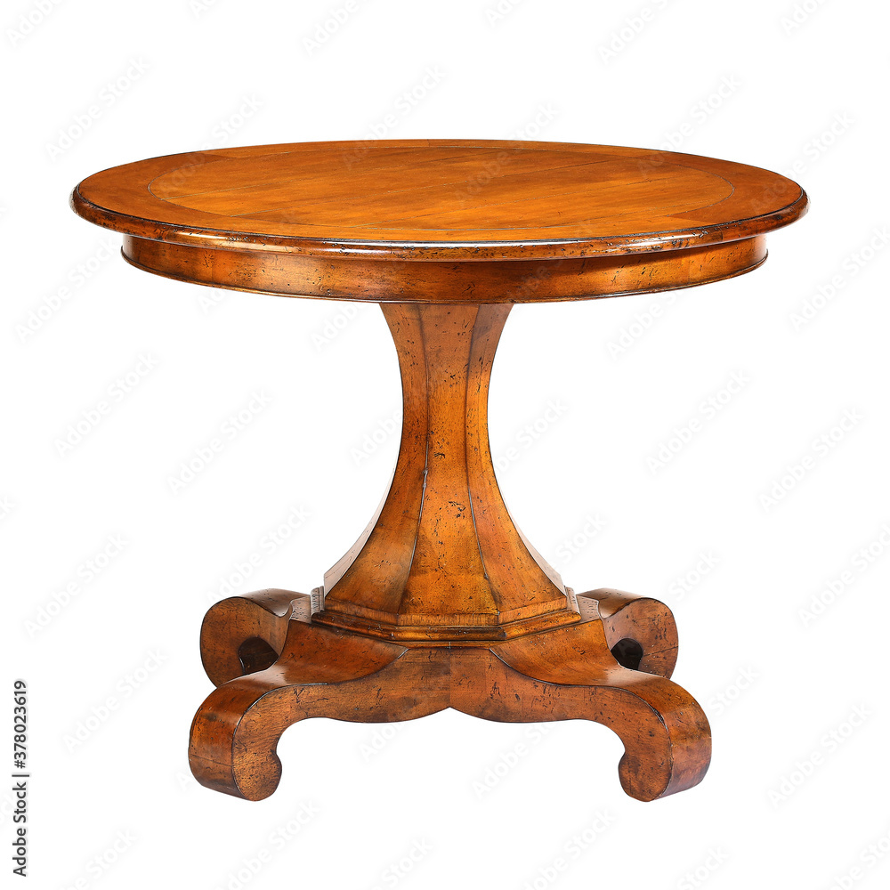 Table small wooden with clipping path Table small wooden with clipping path