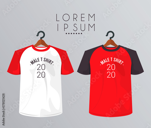 mockup shirt in clothespin and 2020 number
