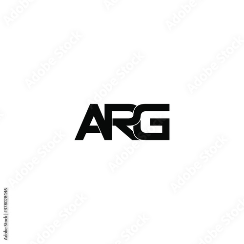 arg letter original monogram logo design