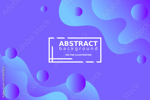 Abstract Gradient Wavy Background. Futuristic Paint Blend Effect. Fluid Shapes Template Design. Vector illustration