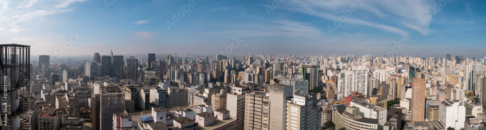 Panoramic view of Sao Paulo City Downtown