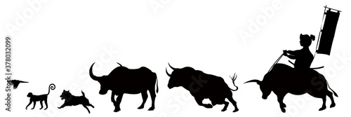 丑　年賀状　干支　アイコン