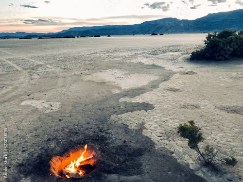 Camping on the Alvord desert. photo