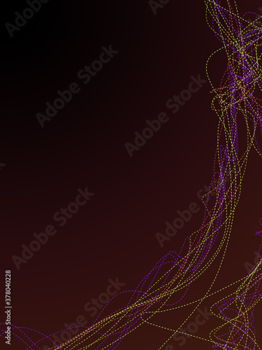 Dashed line multi colored spectrum abstract disco party background