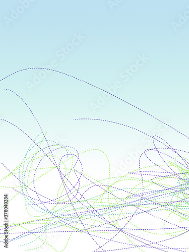 Dashed line multi colored spectrum abstract background