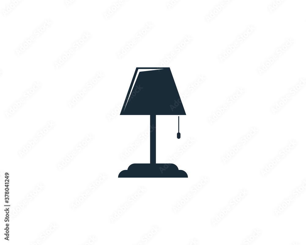 Table Lamp Icon Vector Logo Template Illustration Design Table Lamp Icon Vector Logo Template Illustration Design