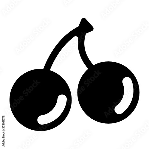 
Healthy cherries vector in modern style
