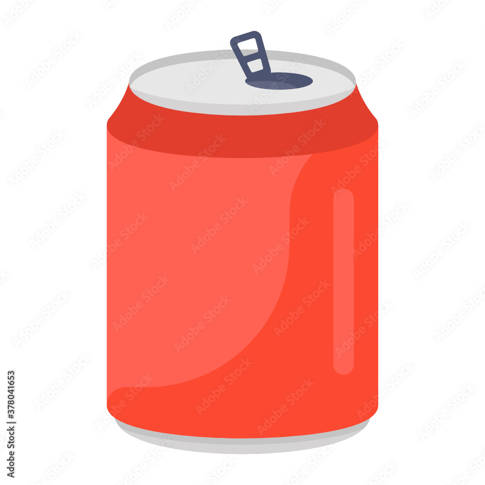Cola tin icon style, soft drink
Cola tin icon style, soft drink