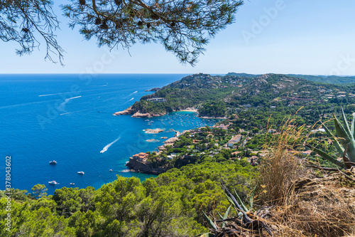 Views from the top of Begur beach.