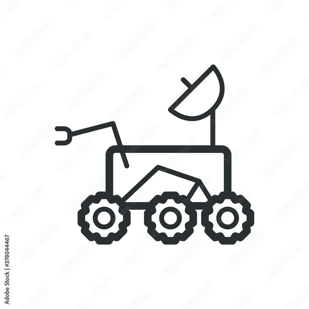 Fototapeta premium Mars rover icon