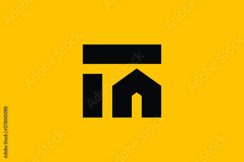 Logo design of F in vector for construction, home, real estate, building, property. creative elegant Monogram. Premium Business home logo icon. 