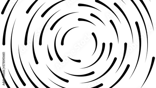 circle line black swirl burst on white background, swirl circle art line spiral shape, cycle spiral shape for technology concept, ripple lines graphic circle round, wave line twist and motion effect