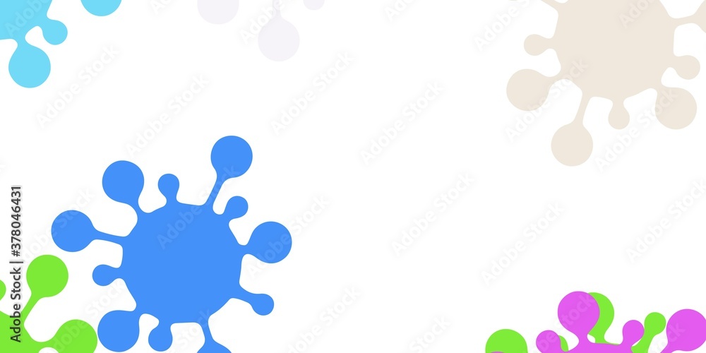 Light blue, red vector texture with disease symbols. Light blue, red vector texture with disease symbols.