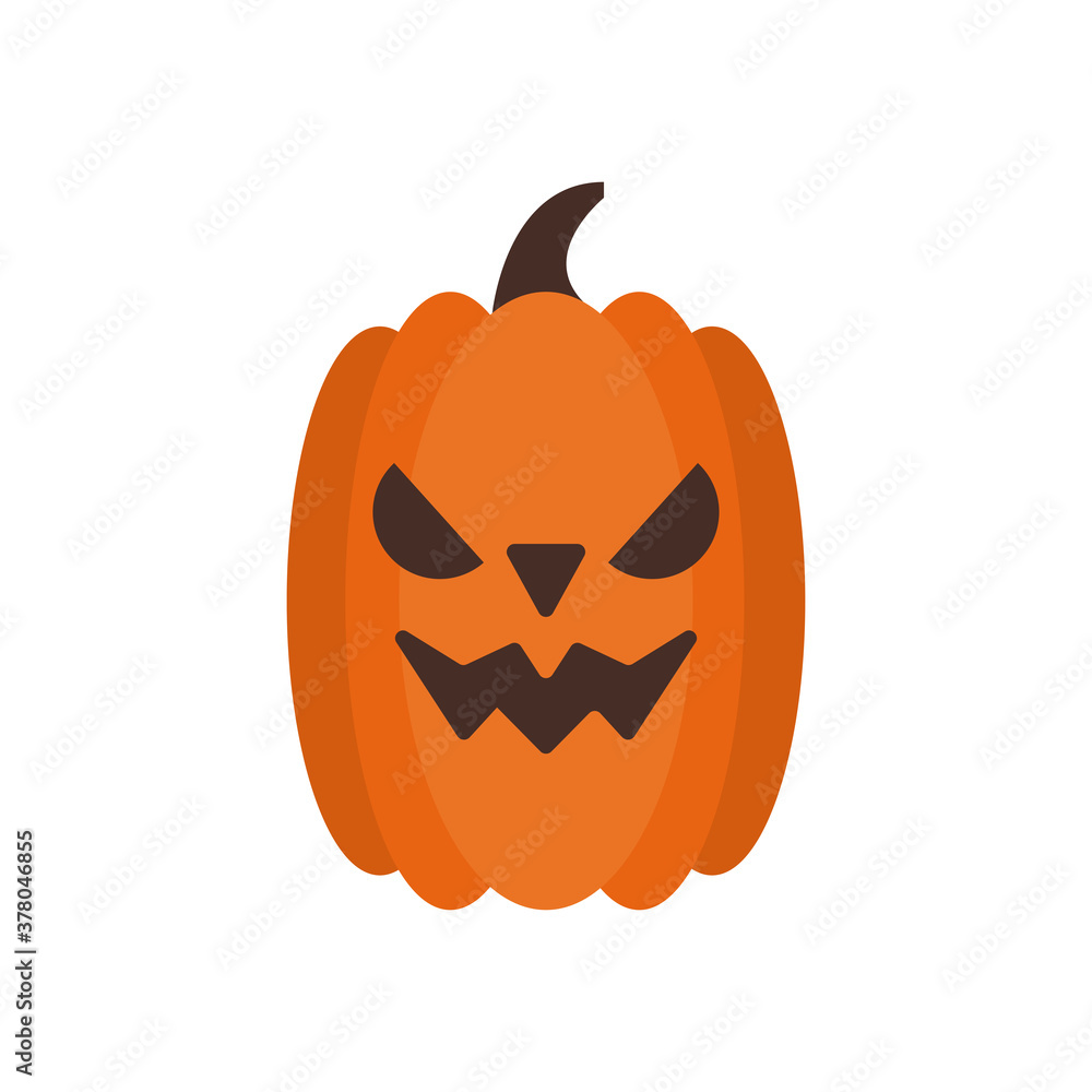 halloween pumpkin flat style icon halloween pumpkin flat style icon