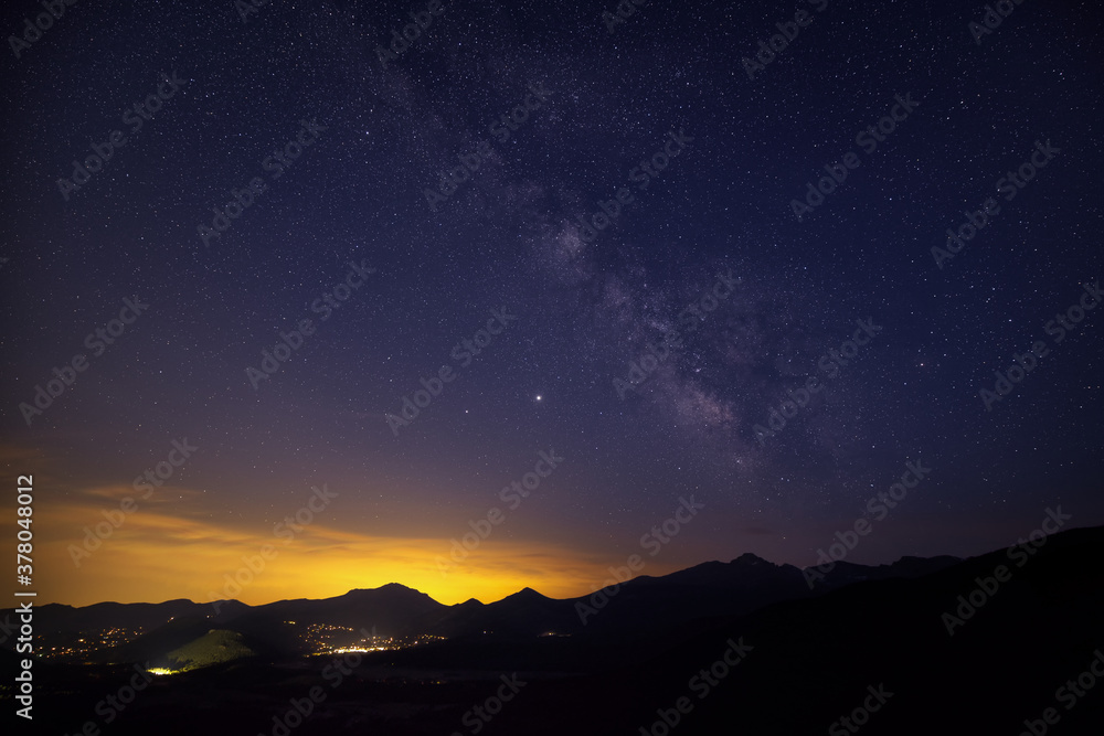 The Milky Way over Estes Park, Colorado, USA