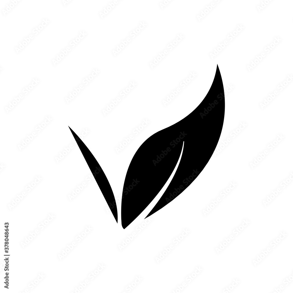 Leaf and vegetarian icon. Design template vector Leaf and vegetarian icon. Design template vector
